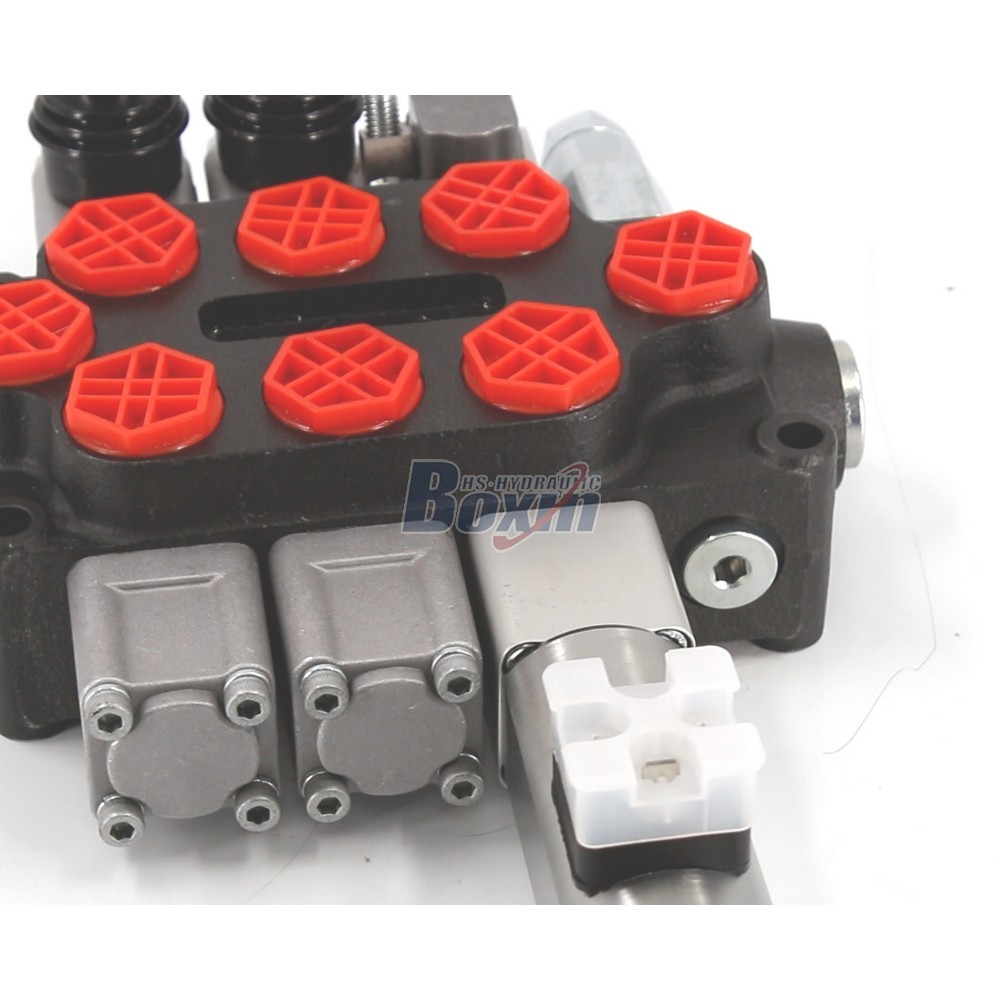 Q45-DT-2OT Manual and Push-pull Electromagnet 3 Spool Monoblock Directional Valve detail image